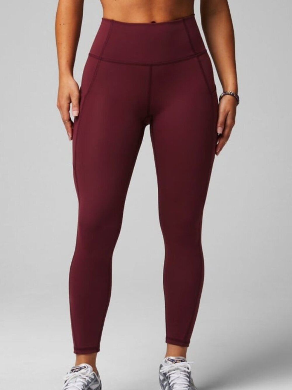 Fabletics Pure Luxe Oasis Burgundy Leggings